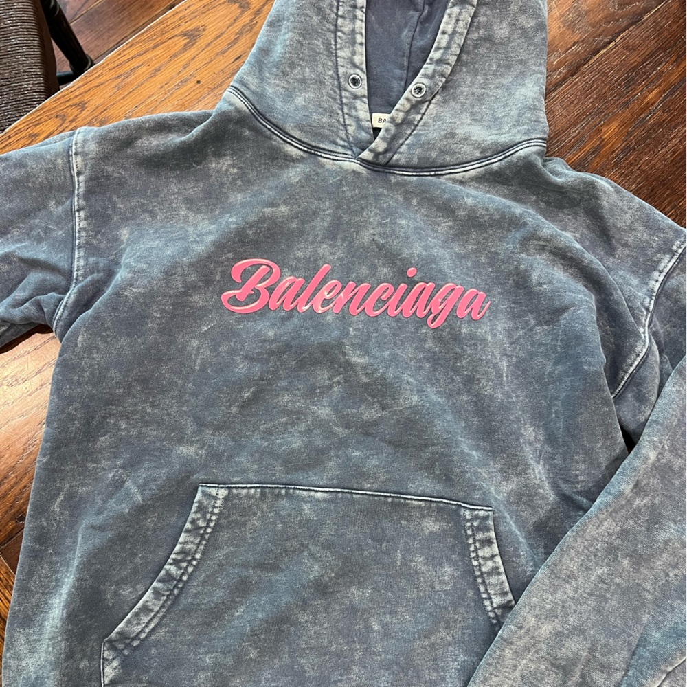 Balenciaga acid wash hoodie